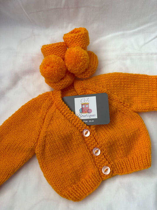 Newborn Cardigan & Booties