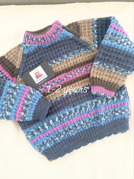Girls Round Neck Sweater