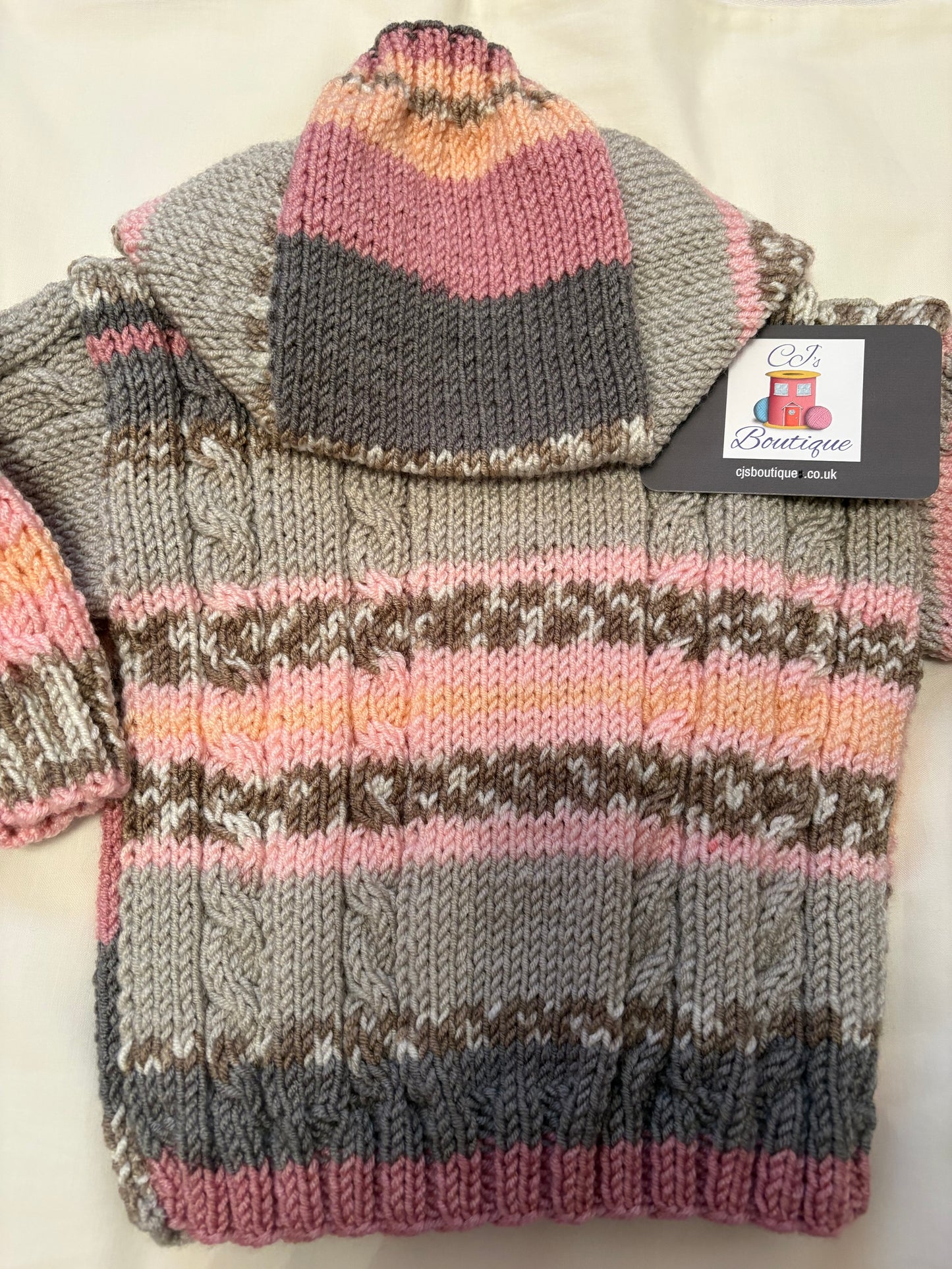 Girls Cable Hoodie