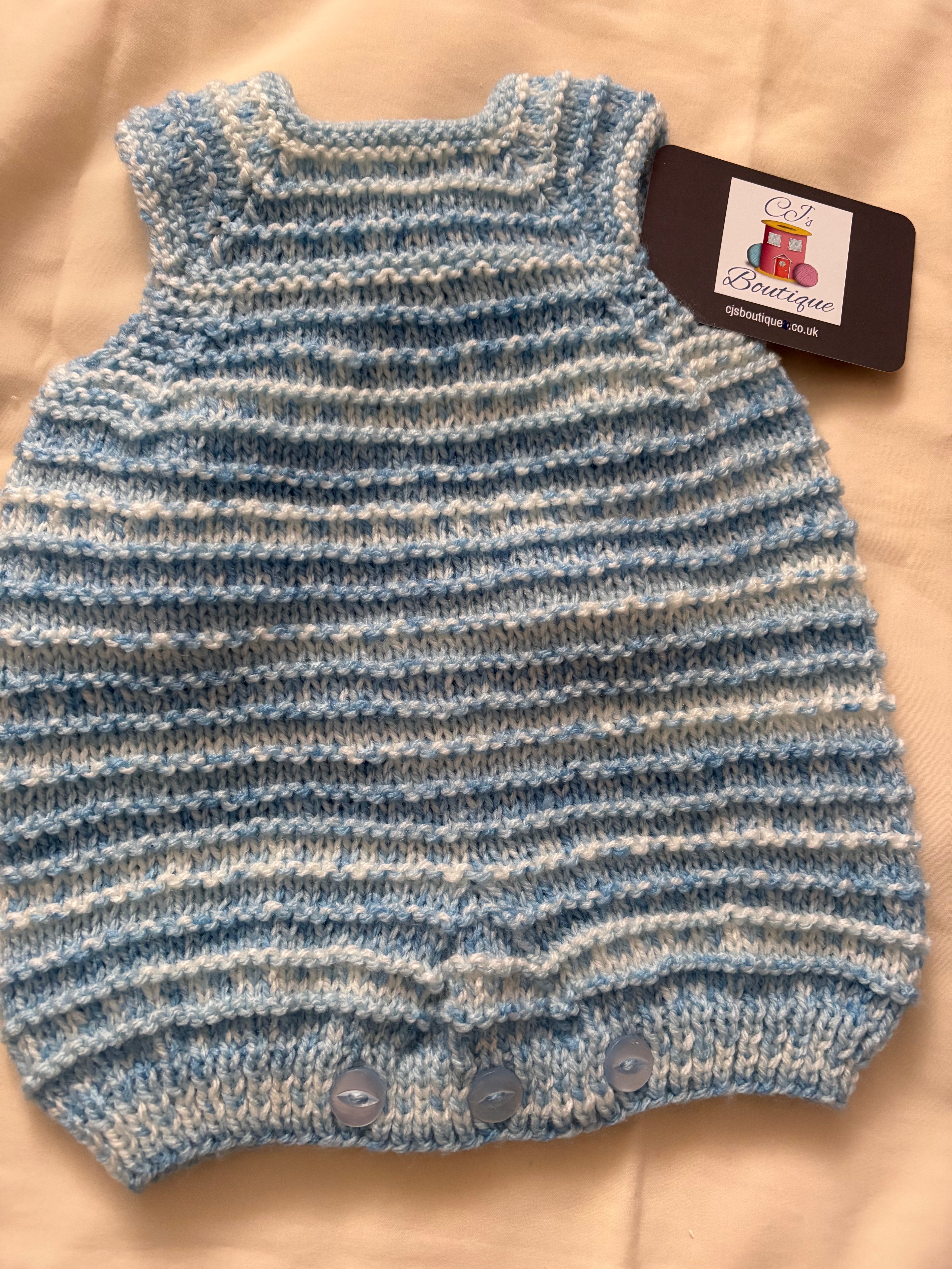 Babies Hand Knitted Rompers