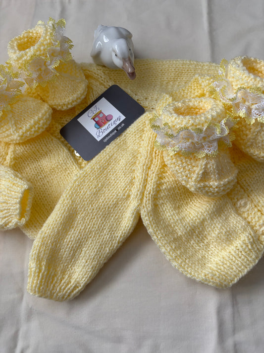 Cardigan & Booties Set
