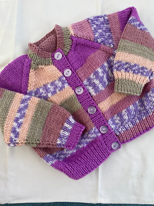 Girls Long Sleeved Cardigan